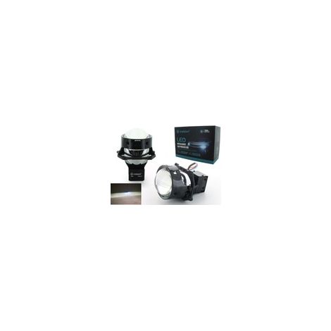 2x Projecteurs Lentille Bi-LED 48W X-1 Retrofit Universel - Bracket Hella - 6000 Lumens - 3" - Conversion LED