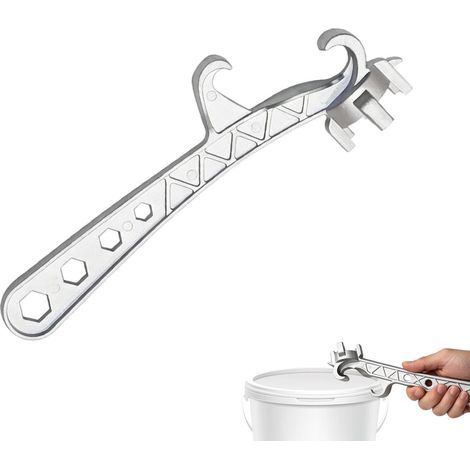 Aluminium-Fassschlüssel, robustes Öffnungsset, multifunktionales Fassdemontagesystem, Industriedesign, hohe Festigkeit, Werkstatt-/Heimset für Farbe, Öl, Wasser und andere Fässer (1/5)