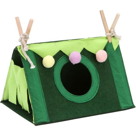 Faltbares Meerschweinchen-Versteck, Haustierzelt, Versteck für Kaninchen und Hamster, grünes Zelthaus