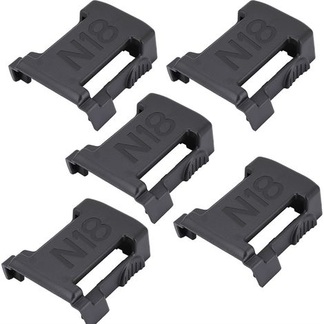 Support de Batterie Compatible Milwaukee 18V - Lot de 5 Supports Mural/Rangement Étagère (1/5)
