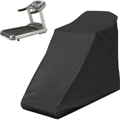 Schwarze Laufbandabdeckung, 210D Oxford-Gewebe, Maße 200 x 95 x 150 cm (1/4)