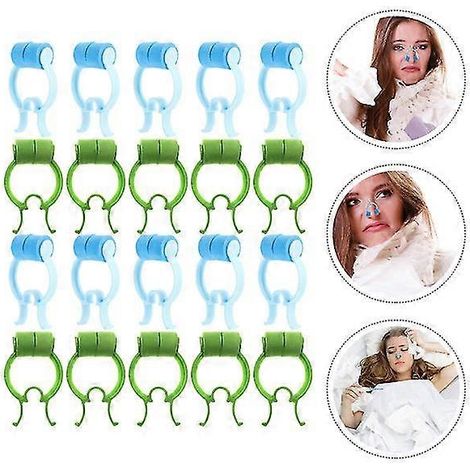 20 pinces nasales, pinces d'arrêt nasales, pinces pour l'entraînement respiratoire (1/5)