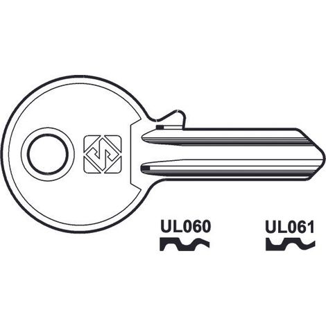 Chiavi per cilindri universal 4 spine piccole in acc. nich. - ul060 dx