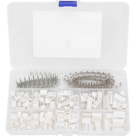 Connecteur Fil - 460 Pièces Boîte Terminaux Femelle et Male JST-XH - 2 3 4 5 6 Broches - Électronique DIY et Réparation - 460 Pièces
