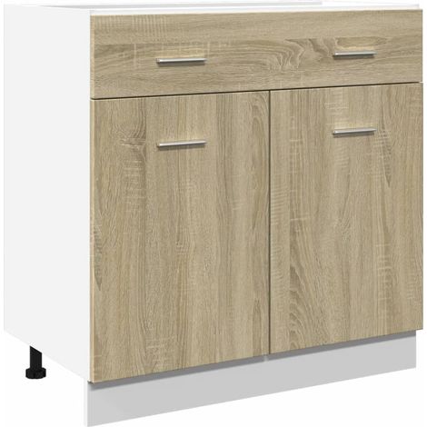 Maison Exclusive - Mueble bajo con cajón "Lyon" de roble Sonoma,