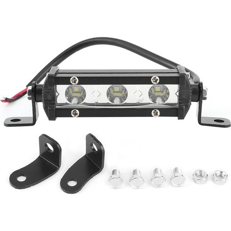 Barre lumineuse de travail 4 pouces 9 W 3 LED 6000 K pour SUV, bateau, camion tout-terrain et quad (1/5)