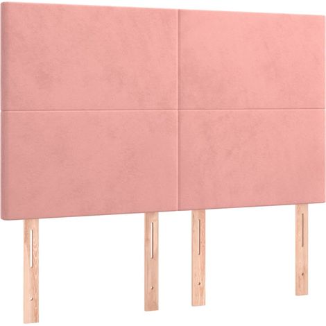 Maison Exclusive - Testiera Rosa 144x5x118/128 cm Velluto