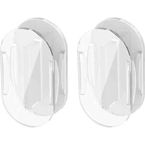 Set mit 2 universellen, selbstklebenden USB-Kabelaufwicklern aus transparentem Acryl, vielseitig einsetzbar, kompatibel mit 1 Meter langen Kabeln. (1/5)