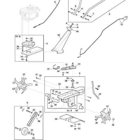 ORIGINAL STIGA TI 36 V GELBE GETRIEBEGRUPPE – 118805072/0