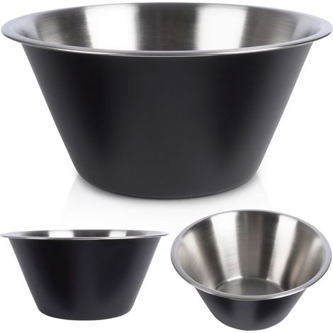 Schwarze Küchenschüssel aus Metallstahl 22 cm 2 l VILDE 259646 (1/5)