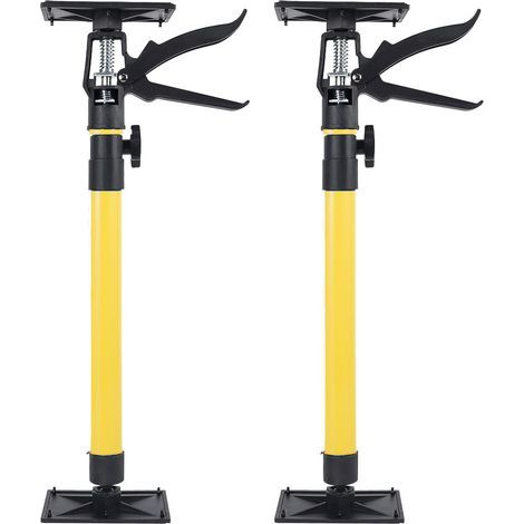 Pièces Étai pour Plafond, Etai telescopique Reglable, Hauteur 50-115 cm,Charge max. 40 kg,Accessoires de construction de cloisons sèches extensibles pour armoires Jaune (30-59 cm) (1/5)