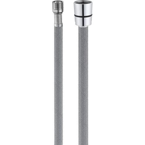 Ausziehbarer Wasserhahnschlauch M15 x G1/2 150 cm Nylon PEX Ersatz für Dusche und Küche Grau (1/4)