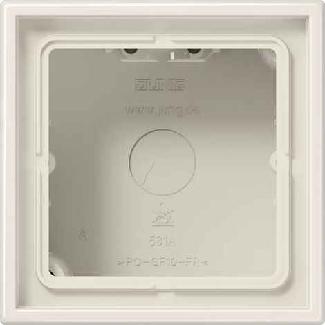 Jung AP-Kappe 1-fach ws angeformter Rahmen LS 581 A W (1/2)