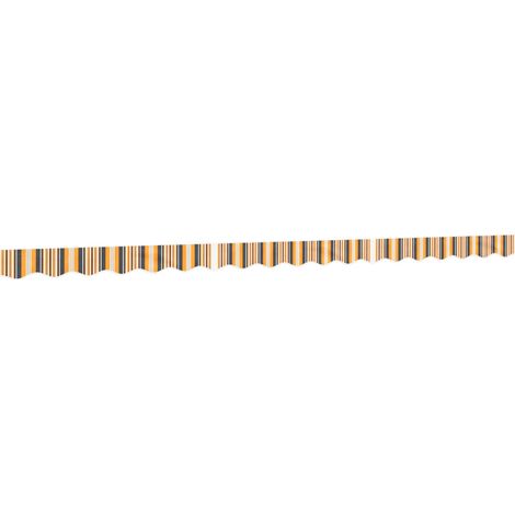 Tessuto Ricambio per Mantovana Tenda Righe Giallo Grigio 4,5 m vidaXL (1/5)