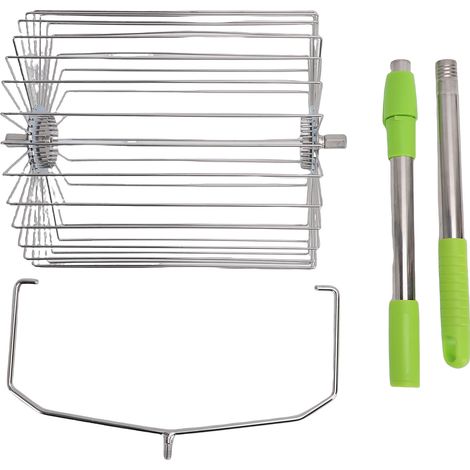 Rouleau ramasse-balles de tennis, ramasse-balles à roulement rapide, outil de jardinage multifonctionnel en acier inoxydable pour fruits (1/5)