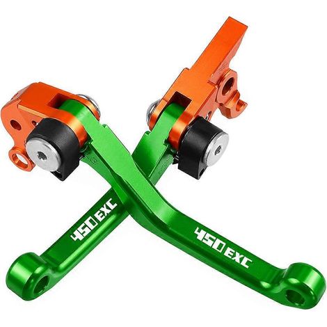 Aplicable a FOR 450EXC 450 EXC 2004 2005 2006 Manetas de freno y embrague plegables para motocross, palanca de manillar, frenos de motocicleta 450EXC (PÚRPURA) (1/5)