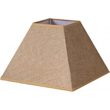 Piramide Divos Lampenschirm E27 Braun 25dx11dx18h Saco-Jute