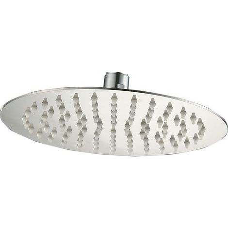 15cm high-pressure shower head in 304 stainless steel – Wall or ceiling mounting – 60 silicone nozzles – Chrome finish (1/5)