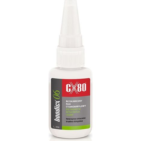Adhesivo de cianoacrilato CX80 bondicx 06 50G PARA plásticos y caucho fastfix PRO