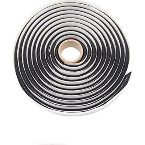 Mastic en caoutchouc butyle 4 m x 9 mm, ruban d'étanchéité pour vitres, portes, pare-brise et phares de voiture, camion, camping-car, colle butyle (1/4)