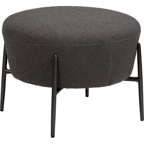 Orbit Dan-Form Pouf Bouclé grau.