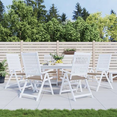 Lot de 6 Coussins de chaise de jardin,Coussins de Chaise Siège Confortables taupe 50x50x3cm tissu oxford -AD70513 (1/5)