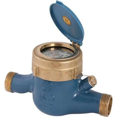 JS WASSERZAEHLER MNR, WAAGERECHT BIS 30 GRAD, Q3=2, 5, 1/2", 165MM, R80