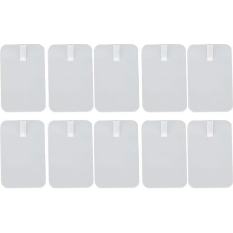 Lot de 10 électrodes de rechange en silicone pour appareil de massage corporel (6 x 9 cm) - Appareil de thérapie numérique-AquaForge (1/5)