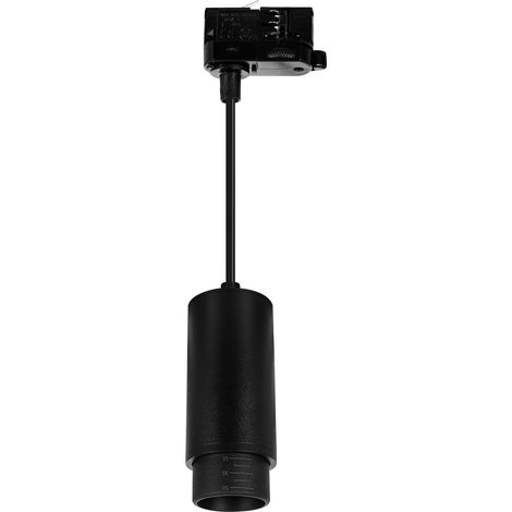 Suspension Cuarzo Multiangle 10-50º de Rail Triphasé pour Ampoule GU10  Noir