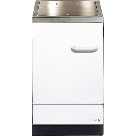Beistellherd K155S 50cm,Weiß Stahlplatte 5kW