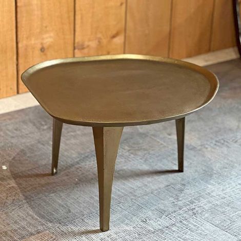Table basse Gabrielle dorée 65x62x39cm (1/3)