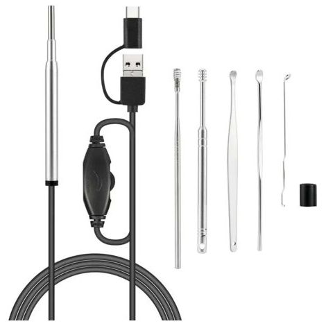 Mini caméra endoscopique médicale 3,9 mm, étanche, USB, pour inspection, pour téléphone Android OTG, PC, endoscope oreille-nez (1/4)