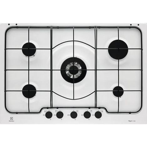 Placa de cocina Electrolux PB750UV Blanca Empotrada Gas 5 Quemadores