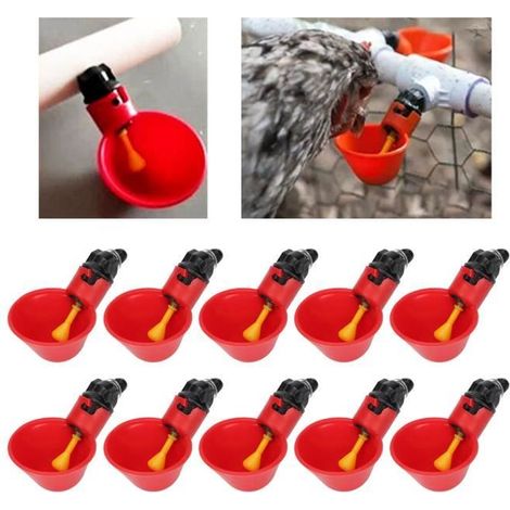 10pcs Abreuvoir automatique Abreuvoirs Poulets Poule à la volaille Pochette Oiseau Eau 5x3.5x7cm abilityshop (1/3)