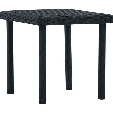 Mesita de centro de jardín ratán sintético negro 40x40x40 cm vidaXL (1/2)