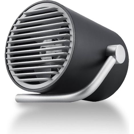 Petit ventilateur USB ultra silencieux, mini ventilateur de bureau à double turbine pour bureau, maison, bureau et chambre (B) (1/5)