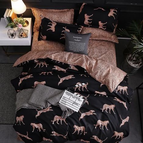 Housse de Couette 240x220 cm,Parure Housse Couette Imprimé en Microfibre avec 2 Taie d'oreiller 50x70cm,Style G1 (1/3)