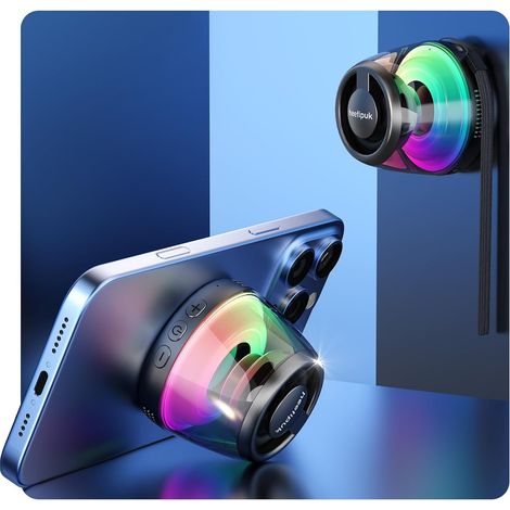 Mini Haut-Parleur Bluetooth portable magnétique, Haut-Parleur à Aimant (1/5)