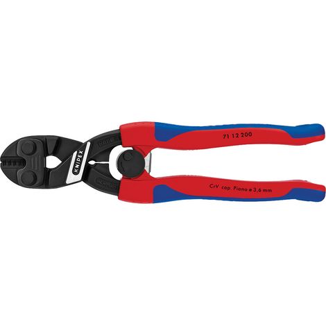 Knipex Cobolt® 200mm Compact Bolt Cutters with Spring-Loaded Handles (Model 49188) (1/5)