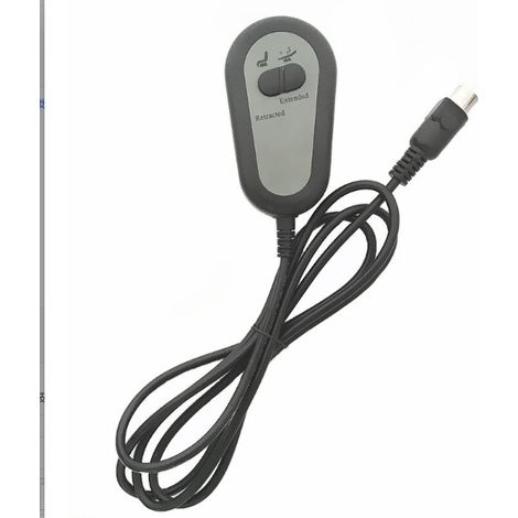Télécommande Fauteuil Inclinable - Interrupteur Manuel 2 Boutons - Compatible avec Fauteuils Électriques et Élévateurs - Câble 4 Fils 22 AWG 5 A - 1 Pièce