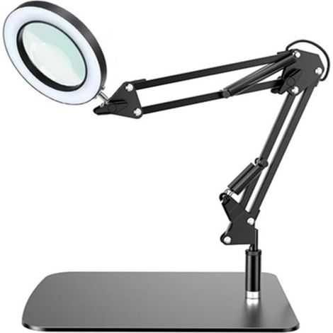 Lampe de bureau LED avec grande loupe et éclairage pour la (1/5)