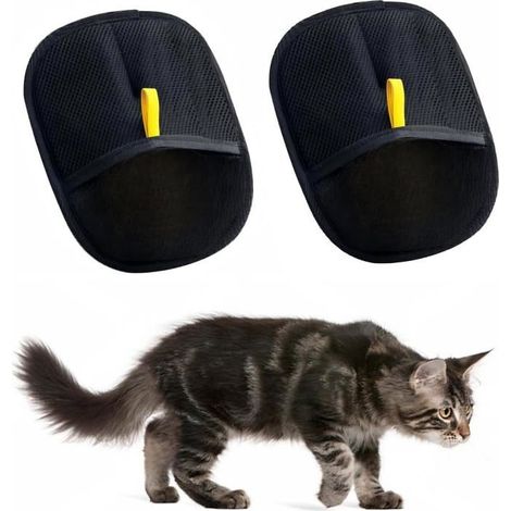 Gant double face brosse poils animaux – Nettoyage, épilation, beauté – Pour canapés – Lot de 2 (1/5)