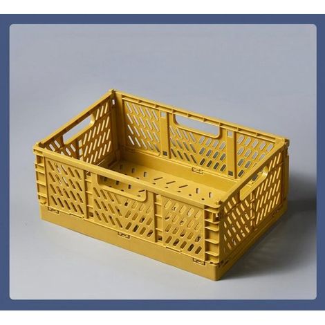 Set mit 2 faltbaren Aufbewahrungskisten，Stapelbare Kunststoffboxen，Schlafzimmer und Büro，Dunkelgrün + Klassisches Blau，30 x 20 x 12 cm (1/5)