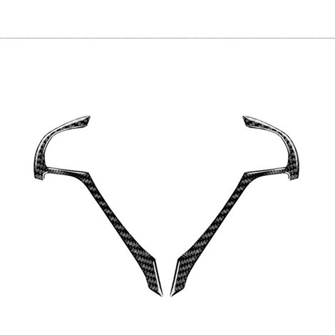 Matériau texturé en fibre de carbone : Housse de volant souple en fibre de carbone, accessoire d'intérieur automobile compatible avec Acura. (1/5)