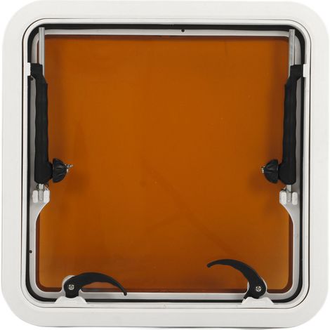 Hublot de pont carré à ouverture par pression de 495 mm pour bateau, yacht, camping-car, etc. (1/5)