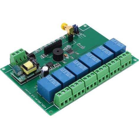Module relais de commande à distance RF 6 canaux pour l'industrie des commutateurs 110-240 V (1/5)