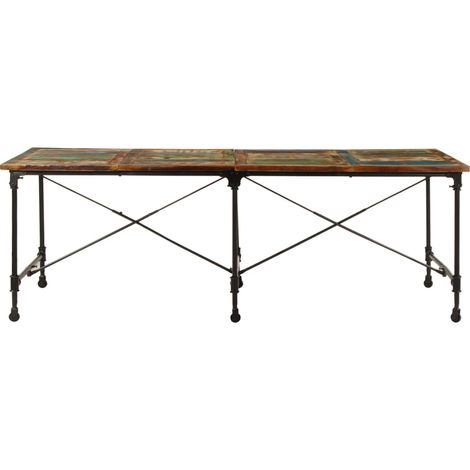 Maison Exclusive - Tavolo da Pranzo 220x90x77 cm in Legno Massello di Recupero (1/5)