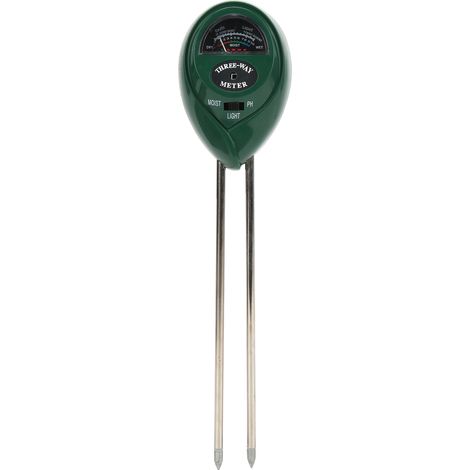 Set de 3-en-1 détecteur de sol : humidité, luminosité et pH-mètre pour jardinage, testeur de terre pour jardin (1/5)