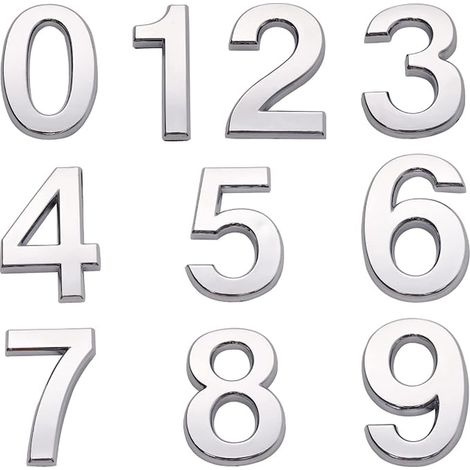 Letter Box Number Stickers Door Numbers (4.2 cm) (1/5)