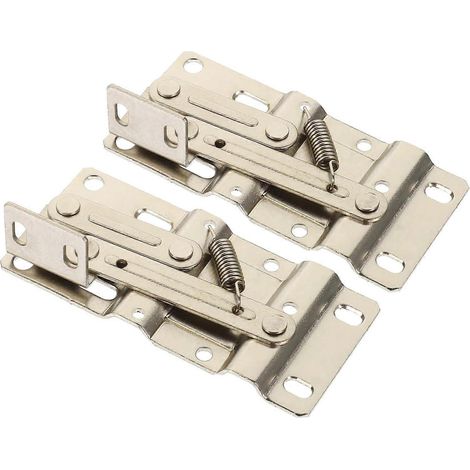 2 charnières de porte basculantes pour tiroir, mécanisme de pivot à fermeture douce en fer. (1/5)